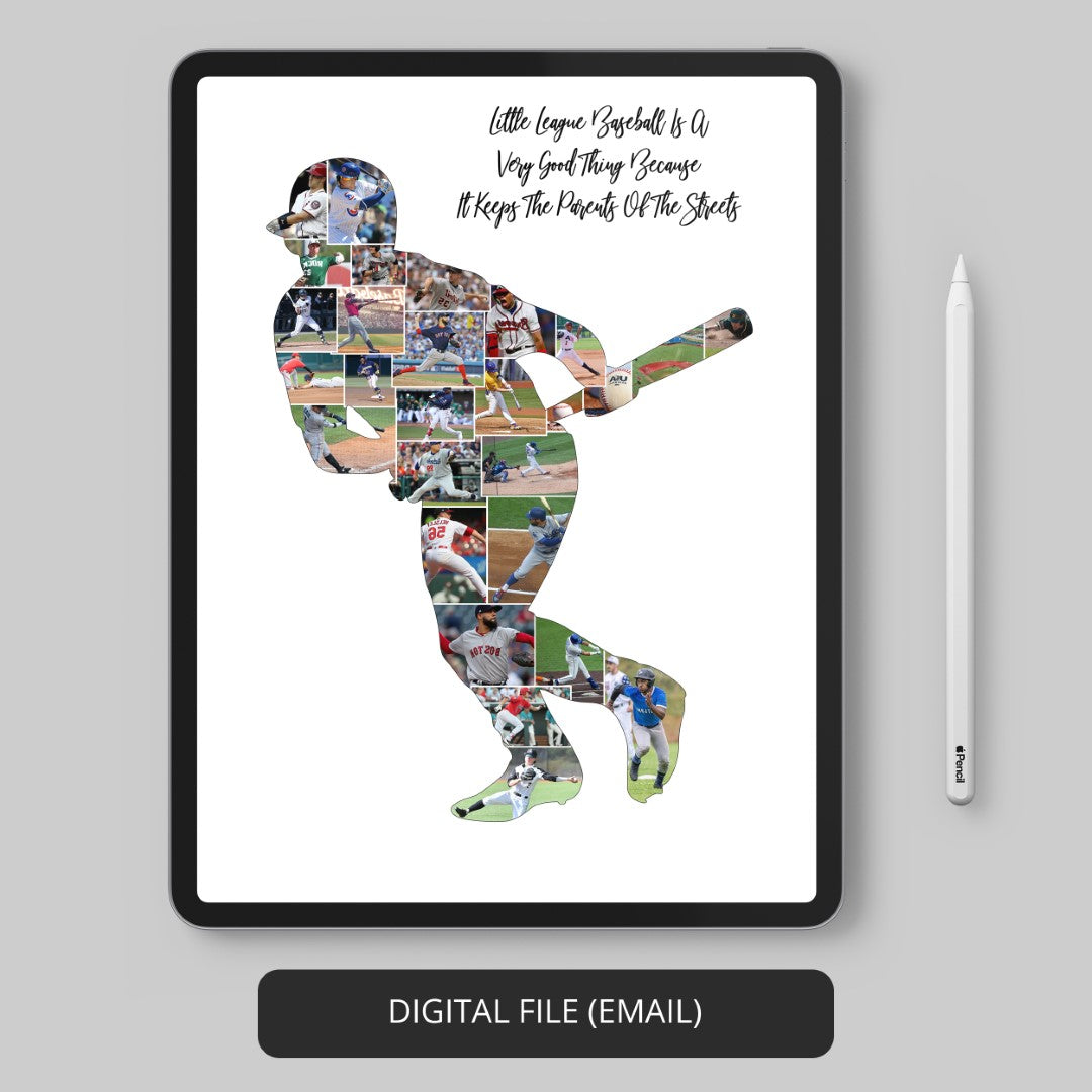 Show Your Love for Baseball - Customized Baseball Photo Art