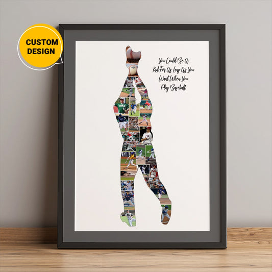 Personalized Baseball Christmas Gifts: Customized Photo Collage
