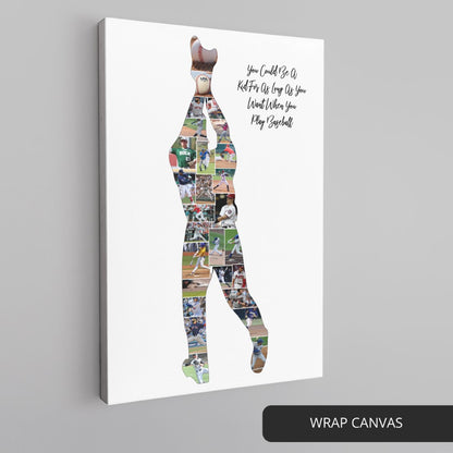 Gifts for a Baseball Player: Personalized Baseball Photo Collage