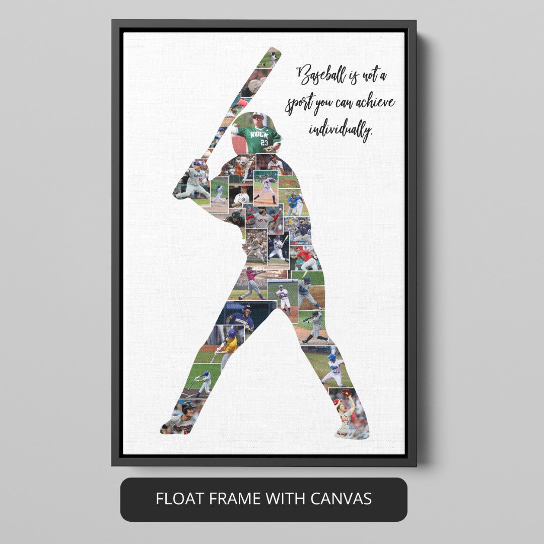 Personalized Baseball Gifts for Him - Baseball Artwork Canvas
