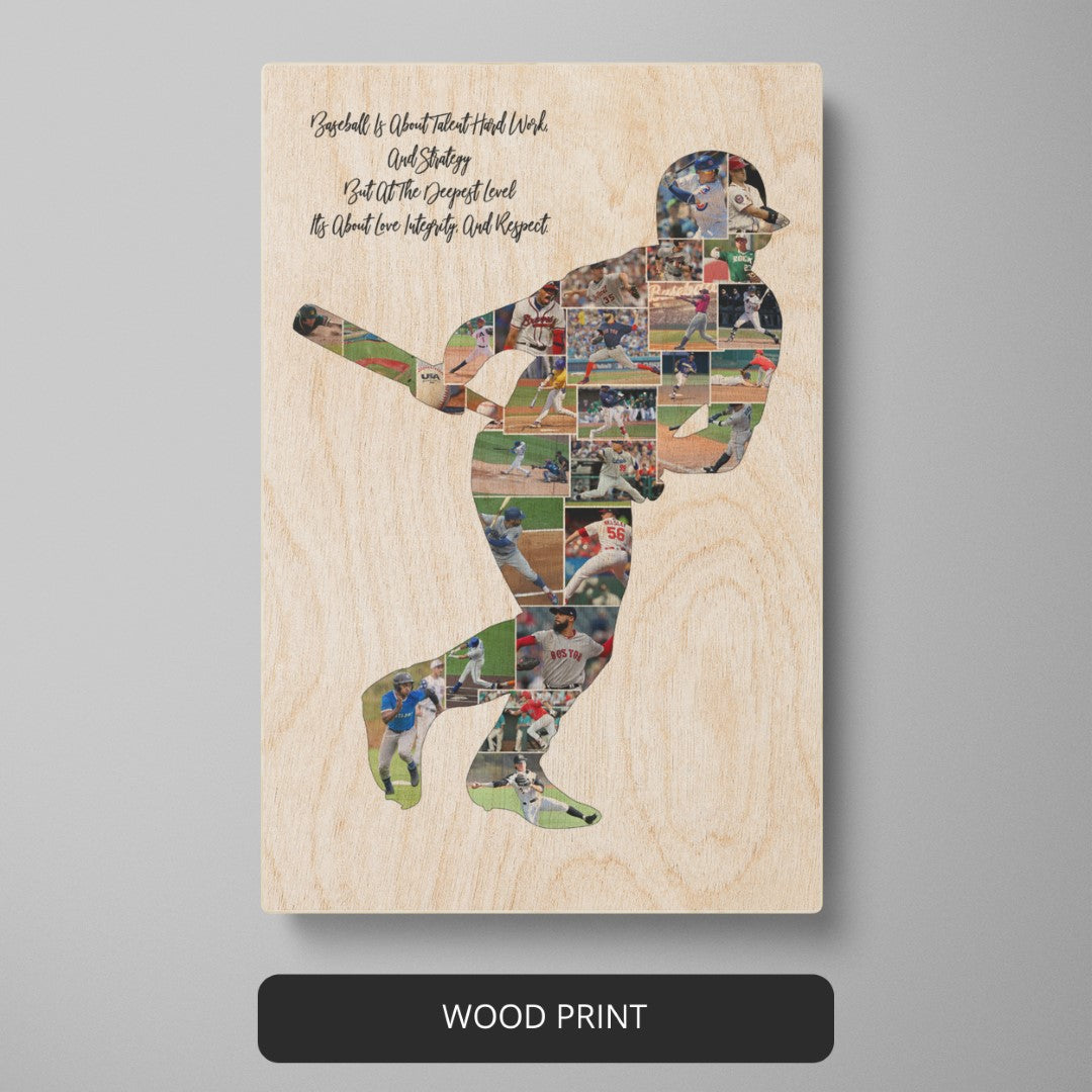 Team-inspired Baseball Gifts - Custom Baseball Photo Collage