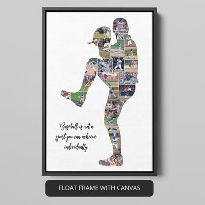 Baseball Lovers Gifts: Custom Photo Collage for Sports Enthusiasts