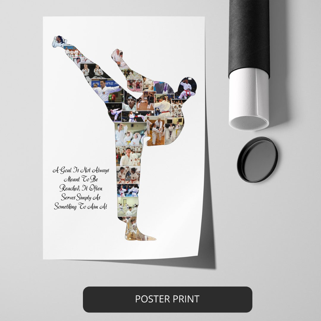 Custom Karate Themed Photo Collage - Perfect Gifts for Karate Lovers