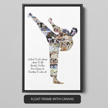 Unique Karate Gifts for Men - Customized Karate Photo Collage