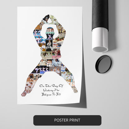 Karate Gifts for Men - Personalized Photo Collage Artwork