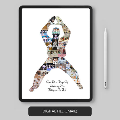 Gifts for Karate Lovers - Karate Birthday Theme Photo Collage