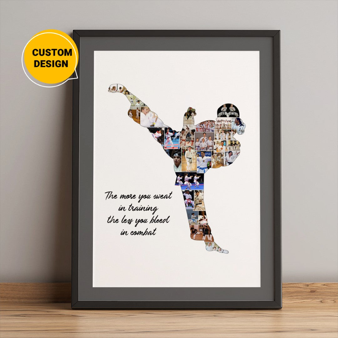 Personalized Karate Teacher Gift: Custom Photo Collage - Perfect Karate Gift Ideas
