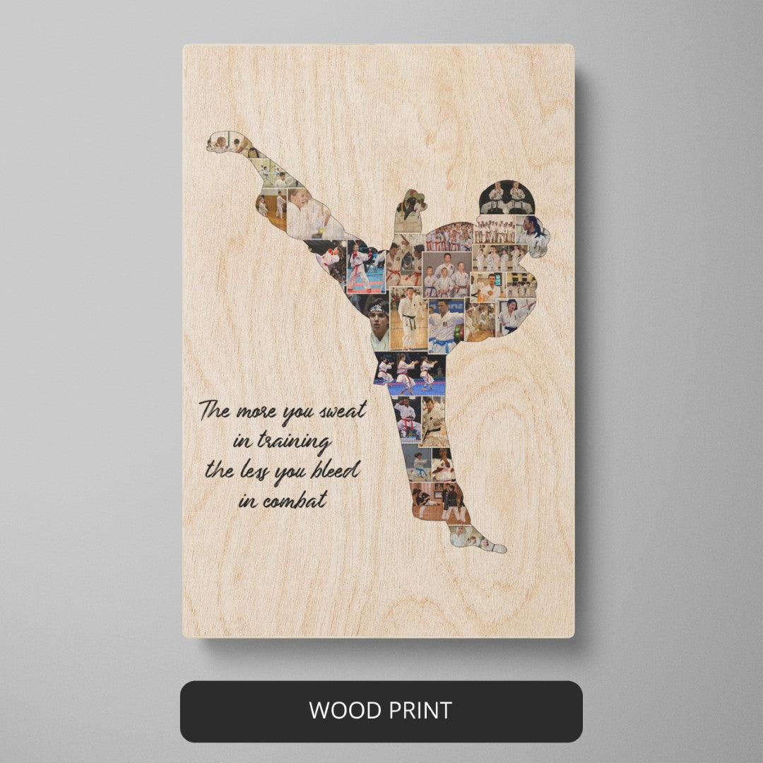 Gifts for Karate Lovers: Personalized Karate Themed Photo Collage - A Thoughtful Gesture