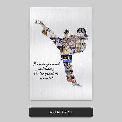 Karate Teacher Appreciation Gift: Personalized Photo Collage - Memorable Karate Gifts for Him