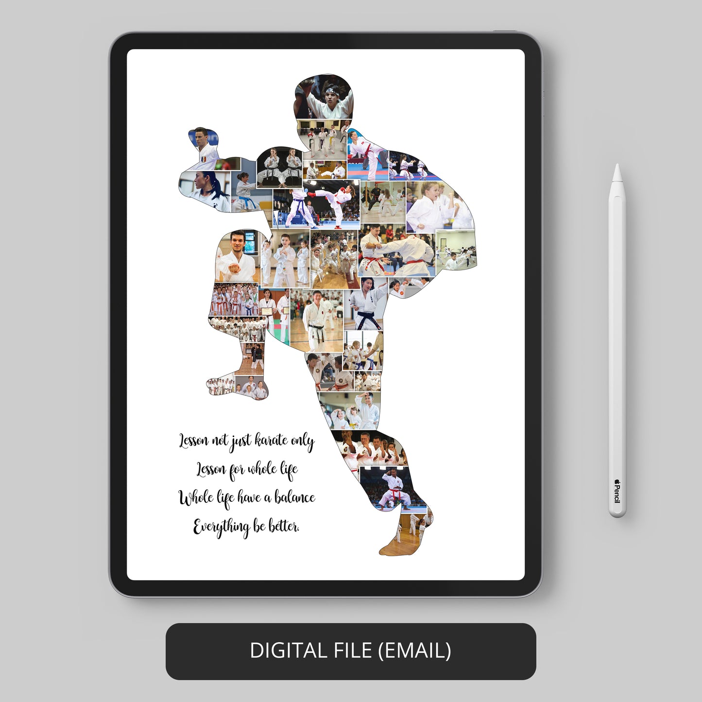 Express Gratitude: Personalized Taekwondo Photo Collage for Teachers