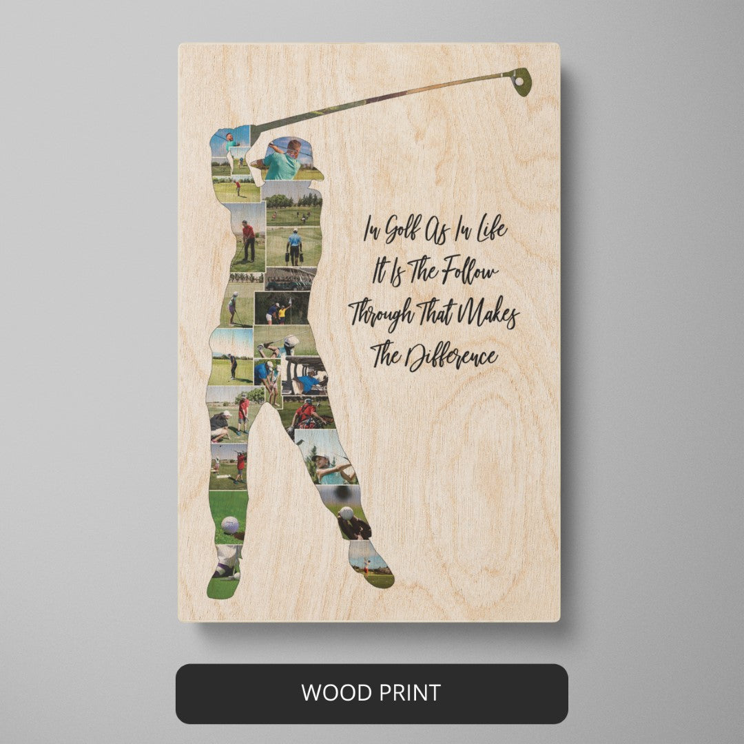 Best Gifts for Golf Lovers - Handcrafted Golf-Inspired Photo Collage