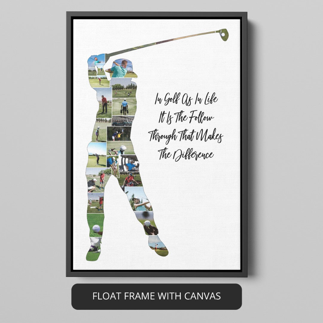Golf Gifts for Women - Personalized Photo Collage for Female Golfers