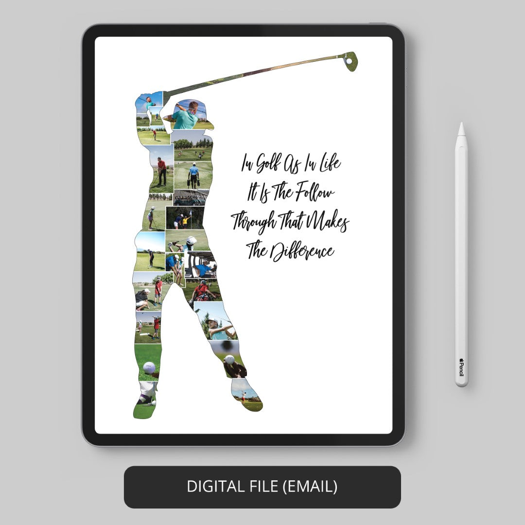 Golf Gifts Ladies Love - Customizable Golf-Inspired Photo Collage for Women