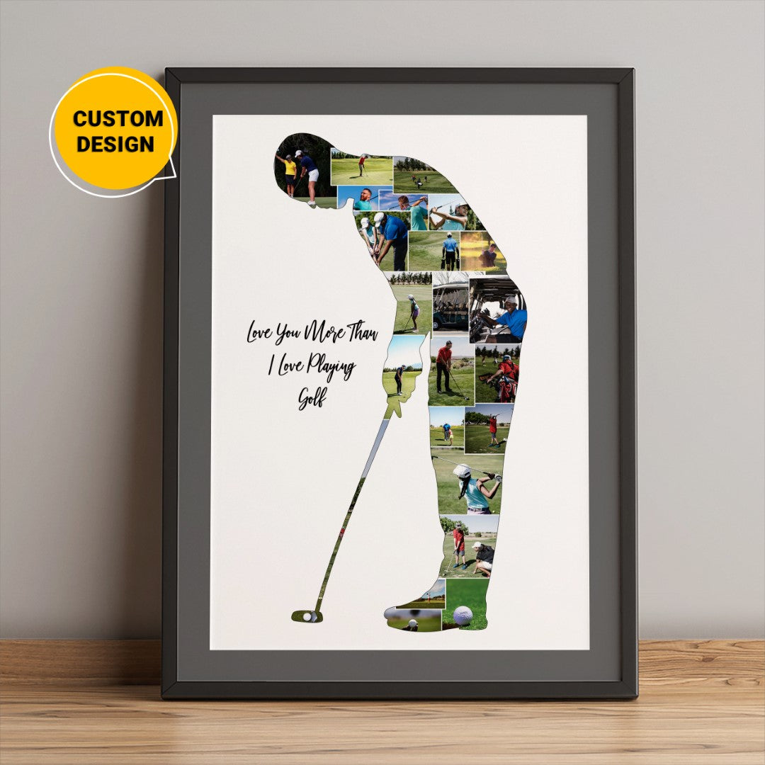 Personalized Golf Gifts for Him - Custom Golf Collage