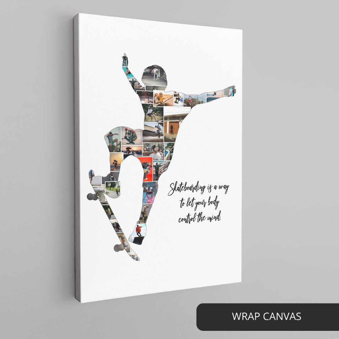Cool Gifts for Skateboarders: Personalized Skateboarding Wall Art