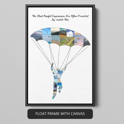 Discover the Best Paragliding Pictures: Personalized Photo Collage for Outdoor Enthusiasts