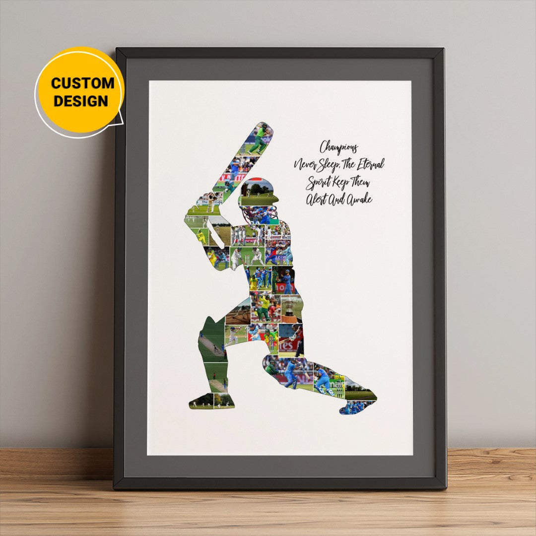 Personalized Cricket Gifts: Custom Photo Collage for Cricket Enthusiasts