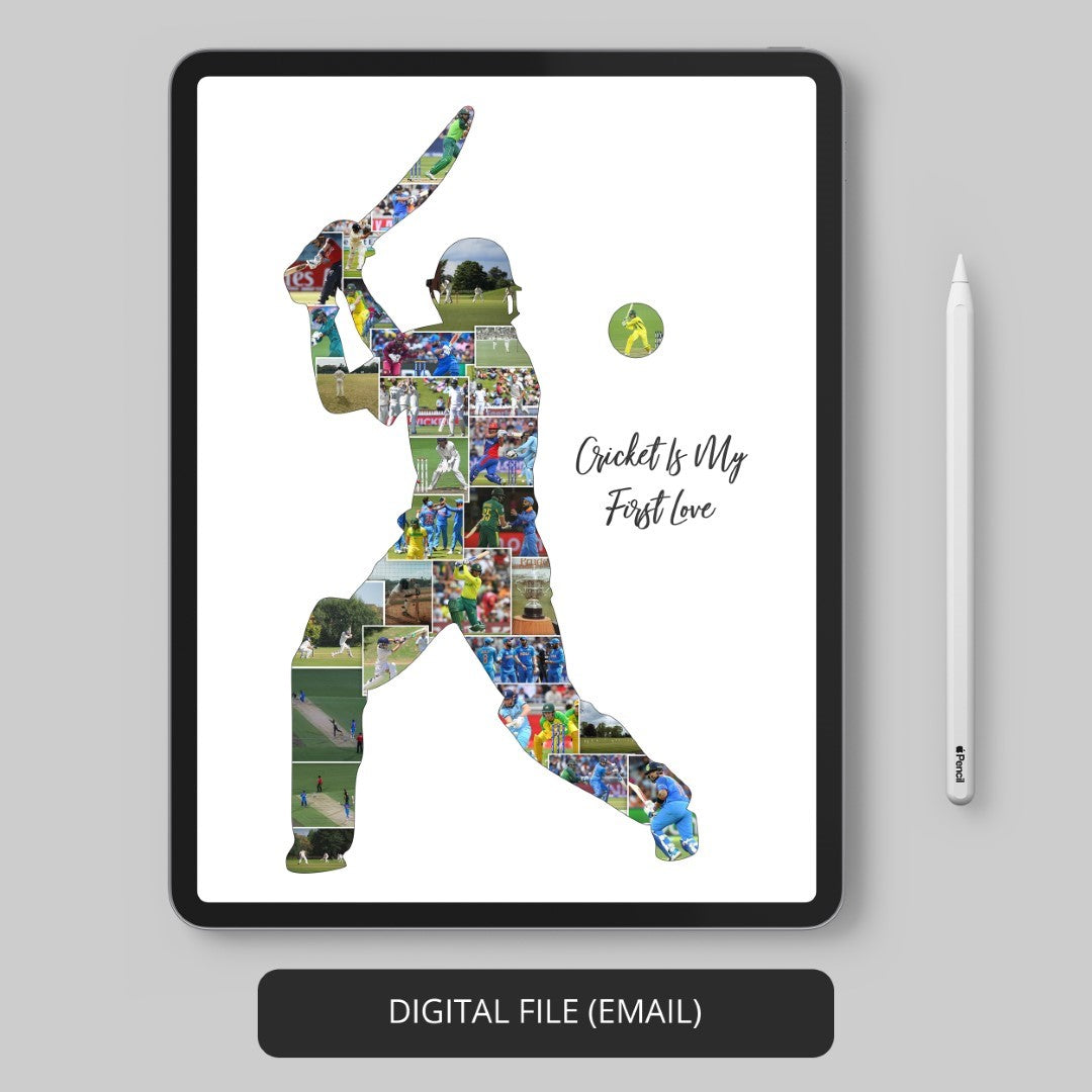 Cricket Photo Collage: Capture Memories with Custom Cricket Artwork