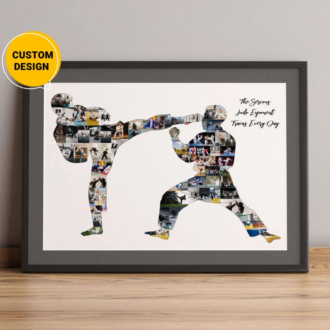 Personalized Jiu Jitsu Christmas Gifts: Custom Photo Collage