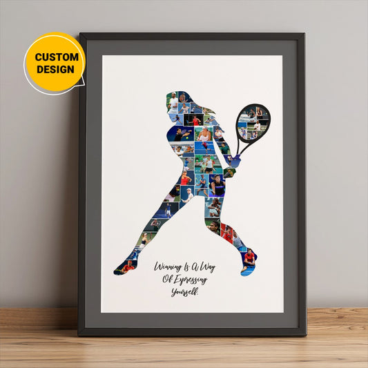 Personalized Tennis Gifts for Women - Tennis Collage