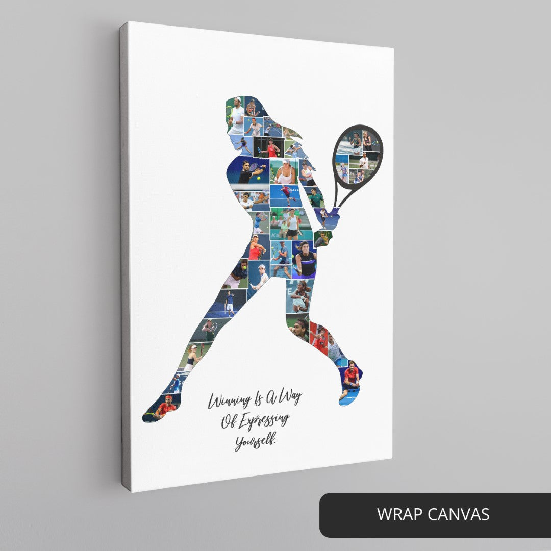 Gift Ideas for Tennis Players - Personalized Photo Collage
