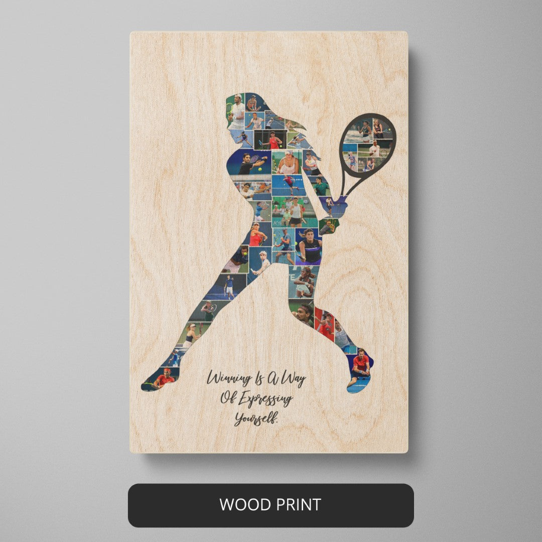 Tennis Framed Art - Customizable Tennis Collage