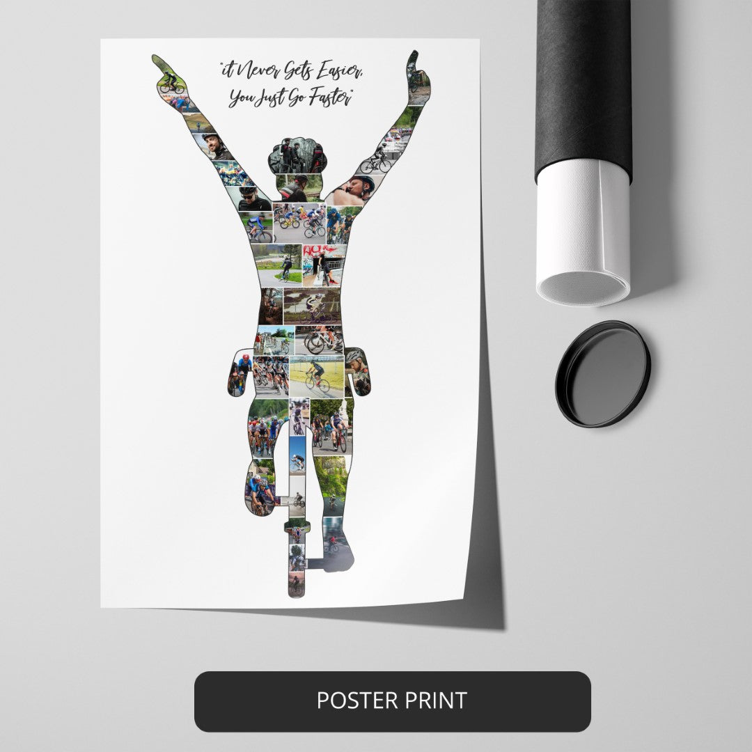 Cycling Gifts for Her: Personalized Photo Collage for Cyclists