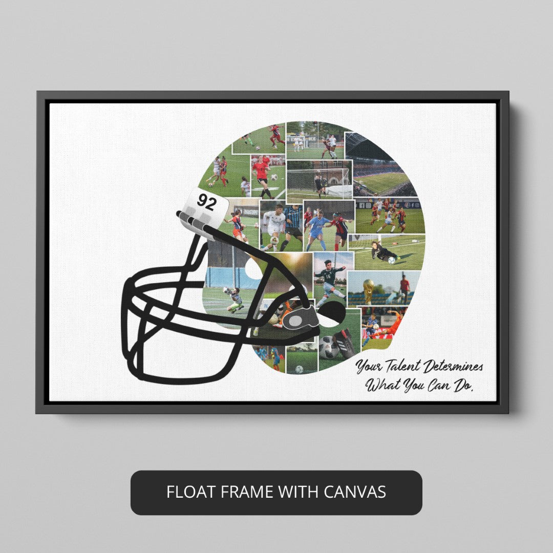 Rugby Wall Art - Customizable Rugby Themed Photo Collage