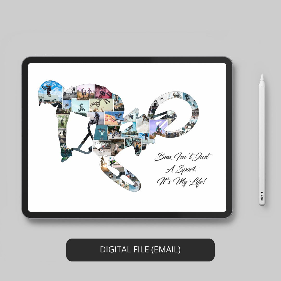 Cycling canvas prints: Personalized gift idea for men who love cycling