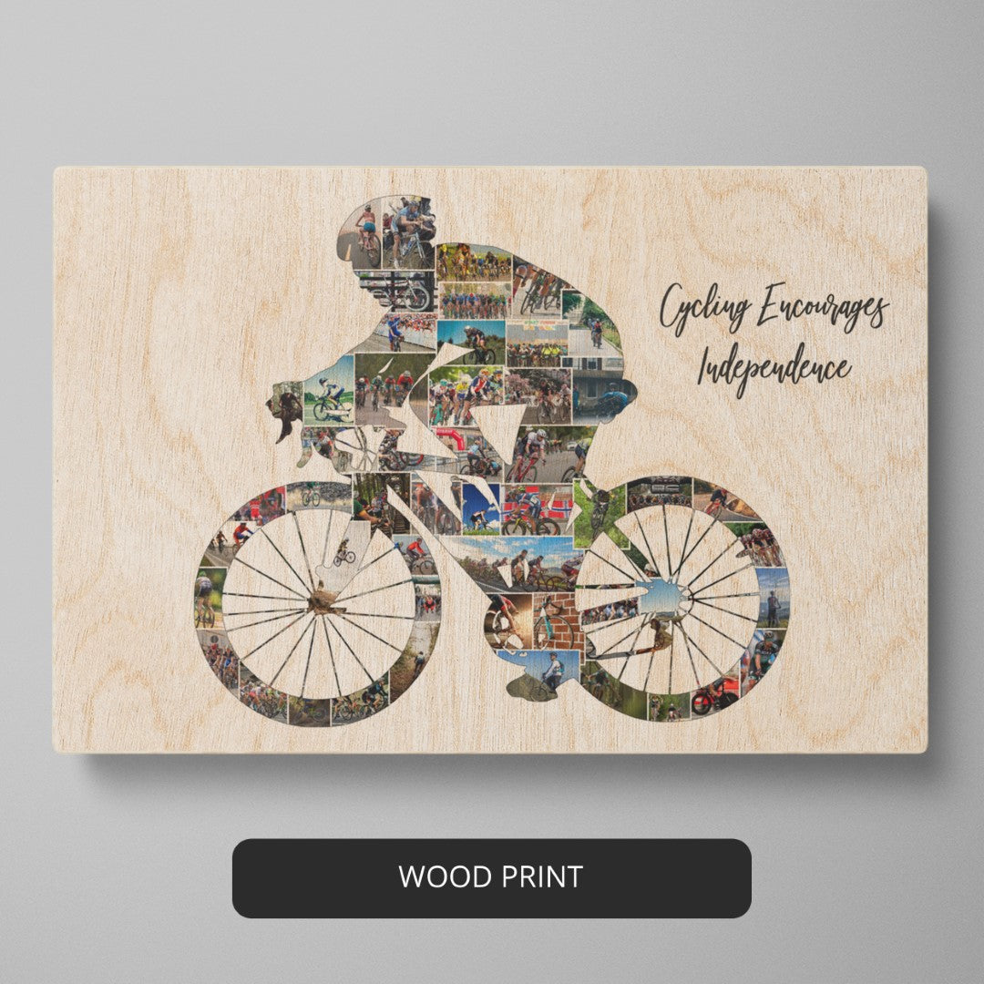 Inspiring cycling gift ideas: Custom photo frame for bicycle enthusiasts