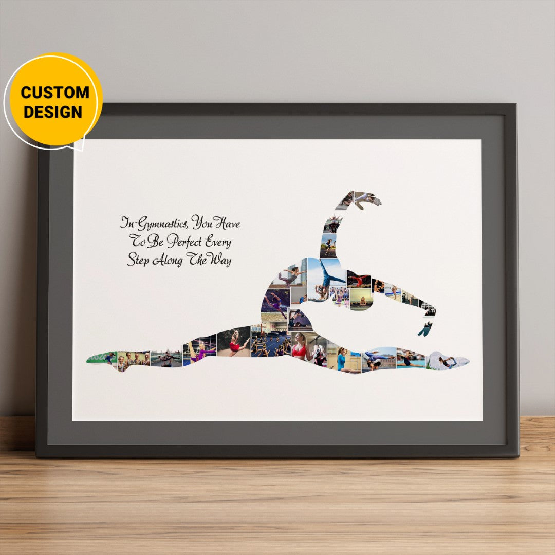 Personalized Gymnastics Wall Art - Customizable Gift for a Gymnast