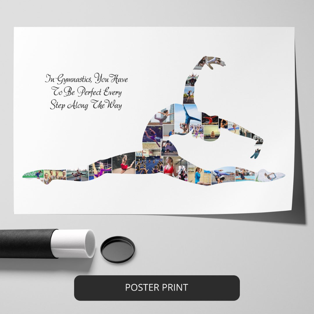 Unique Gymnastics Gifts - Personalized Photo Collage for Gymnasts