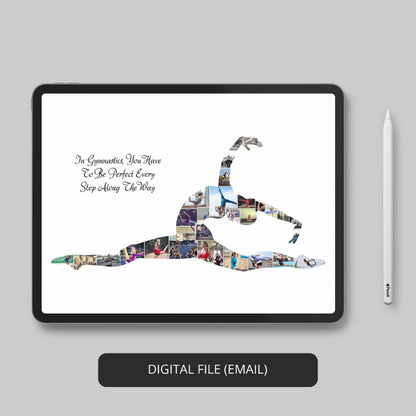 Gymnastics Christmas Gifts - Customizable Photo Collage for Gymnasts