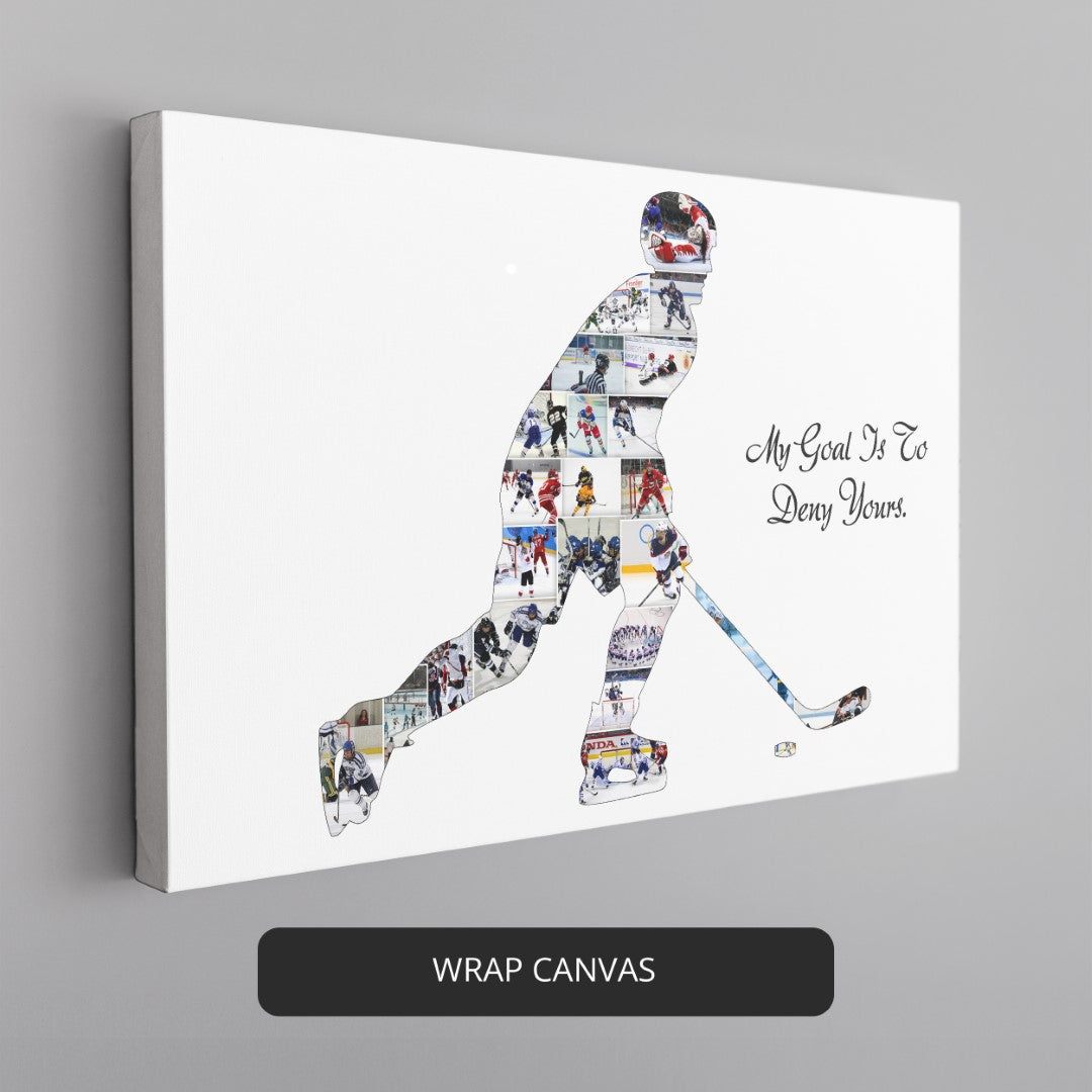 Show Appreciation with Ice Hockey Coach Gifts: Personalized Photo Collage