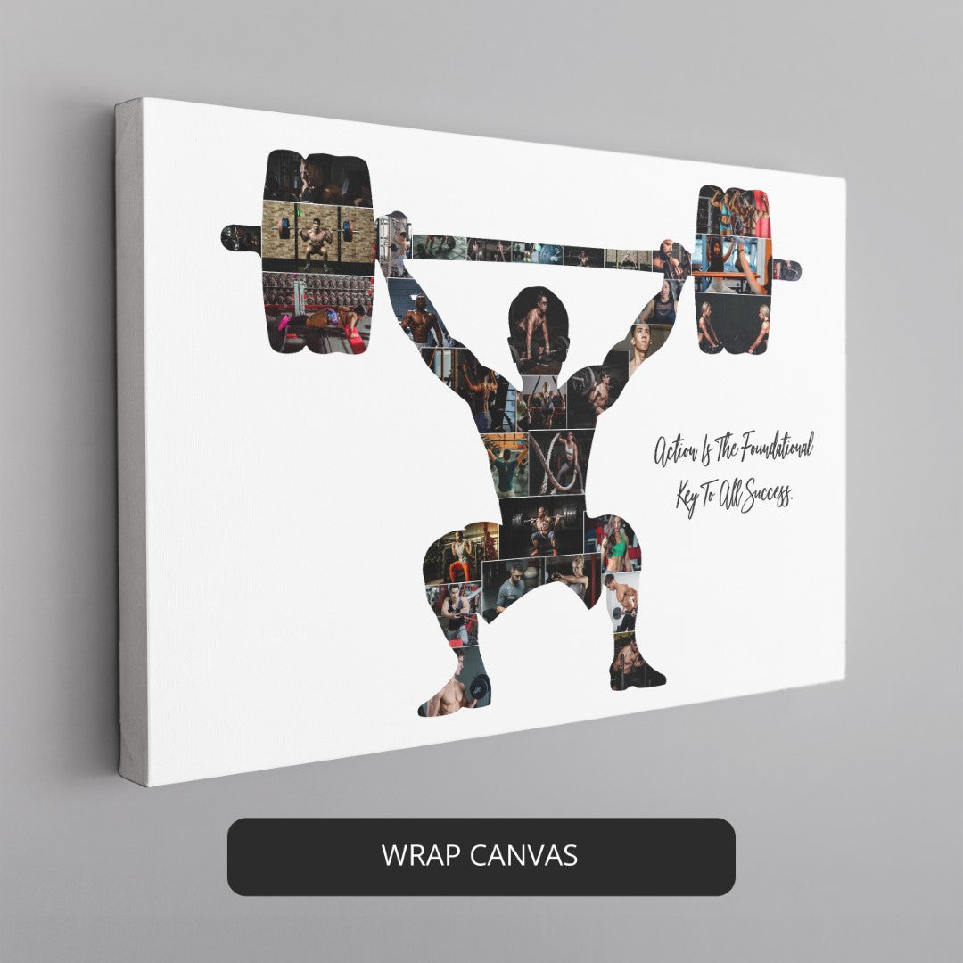 Buy Personalized Photo Collage Christmas Gifts For Bodybuilder Online