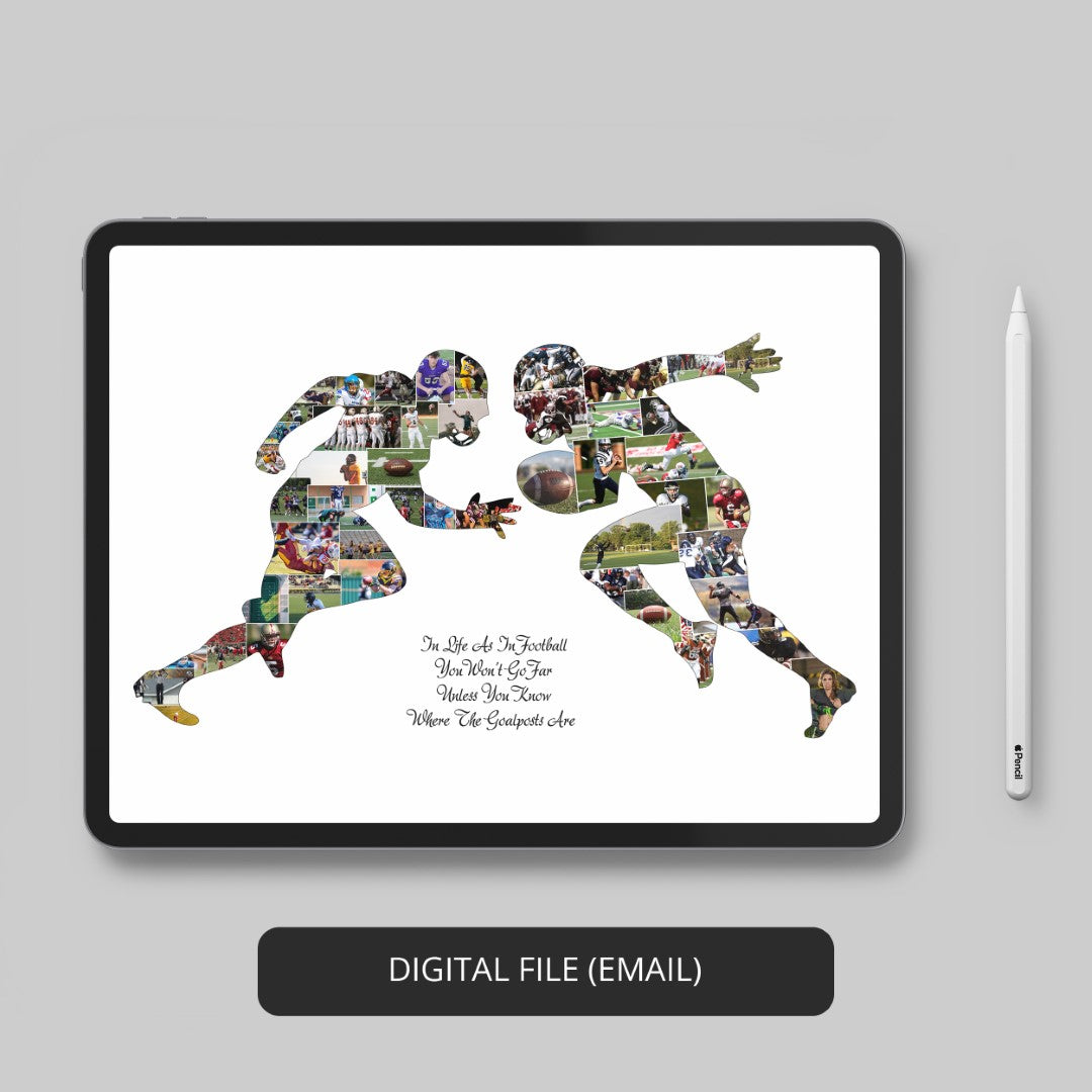 Rugby picture frame - Personalized rugby gift for sports enthusiasts