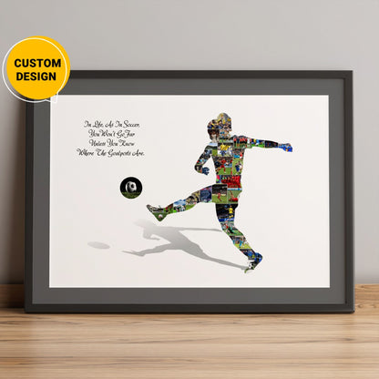 Personalized Football Photo Collage: Ideal Gifts for Football Lovers"