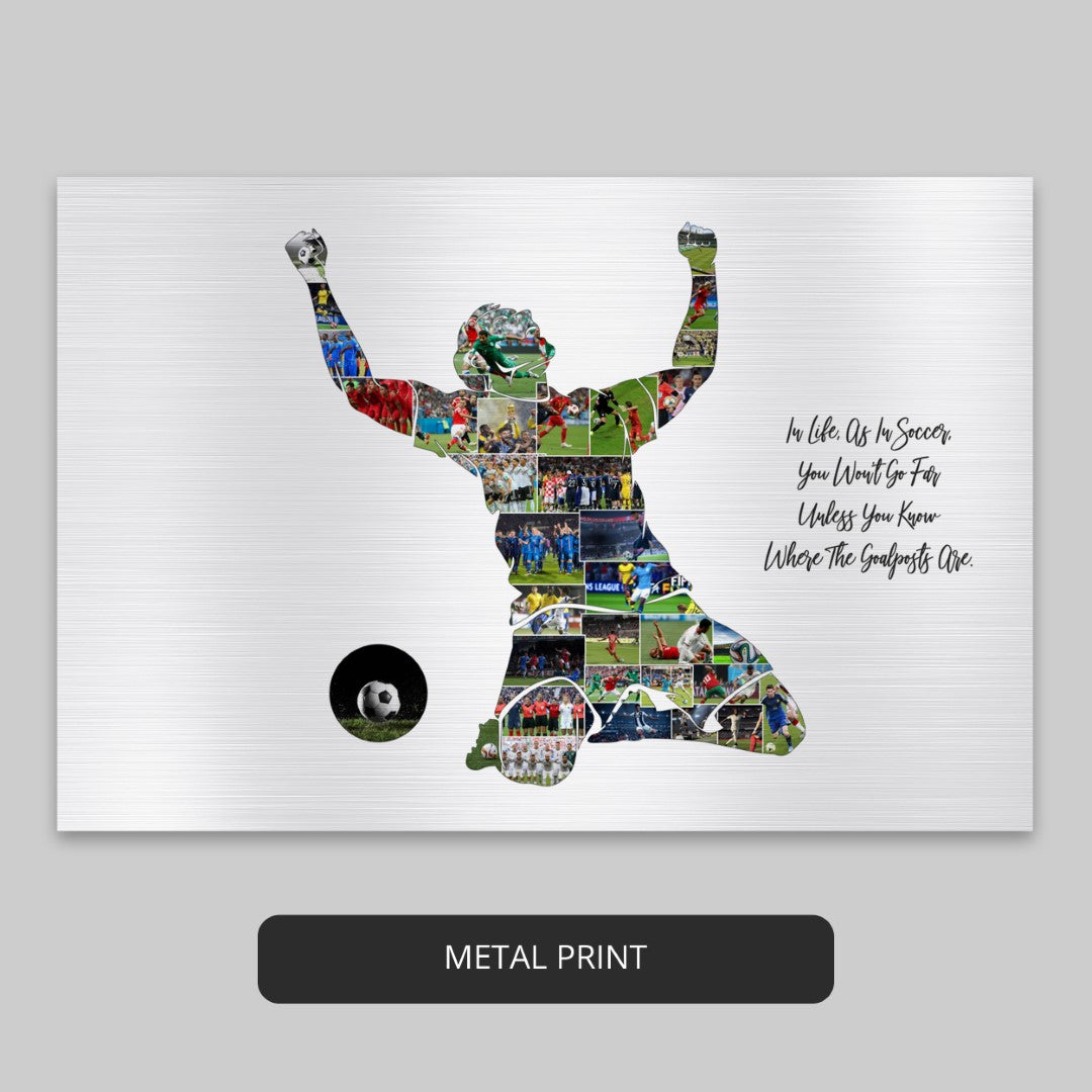 Football Wall Decor - Captivating Photo Collage for Fans