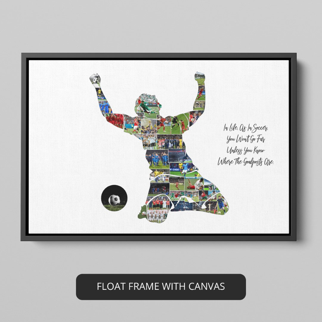 Football Gift Ideas - Custom Photo Collage for Football Lovers