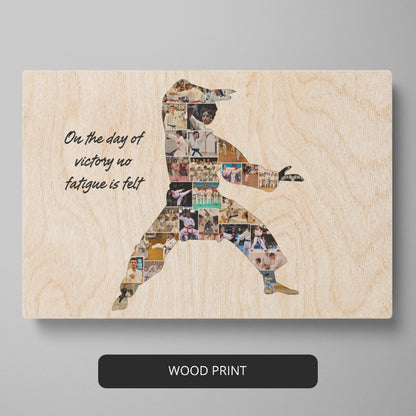 Karate Themed Gifts: Personalized Photo Collage for Karate Enthusiasts