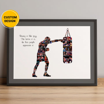 Personalized Boxing Collage - Unique Gift Ideas for Boxing Fans