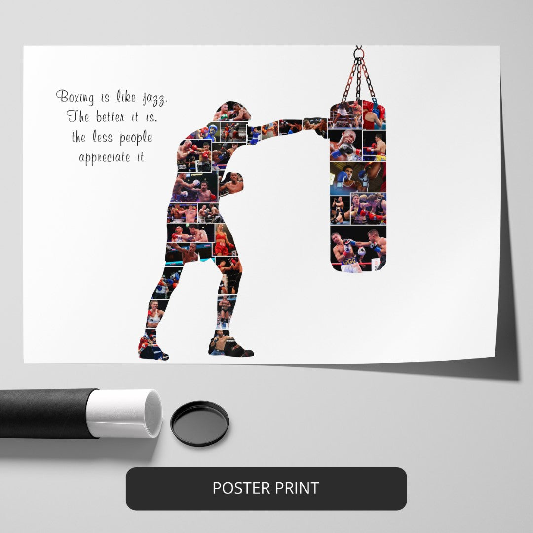 Boxing Collage Decor - Perfect Gift for Boxing Lovers