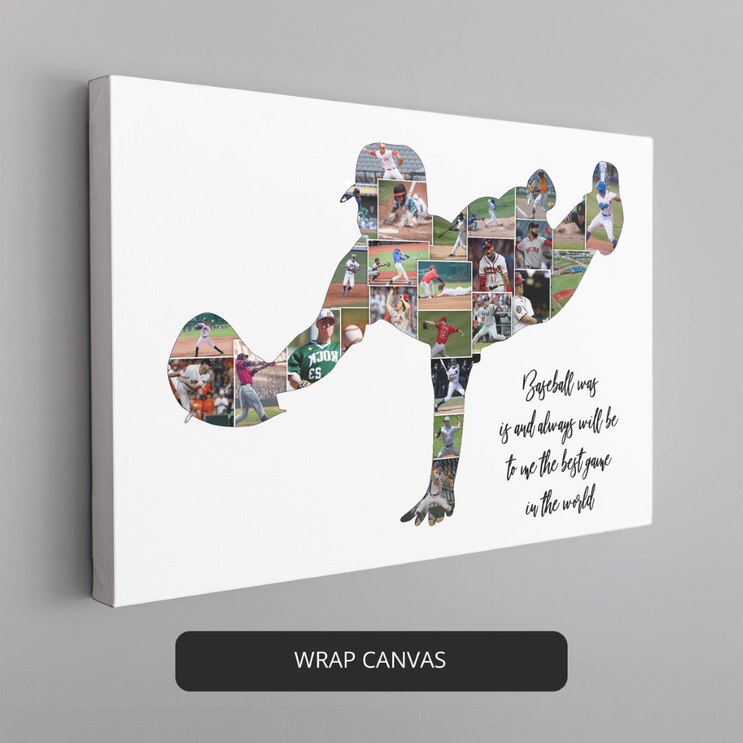 Baseball Lover Gifts: Handcrafted Baseball Artwork Canvas