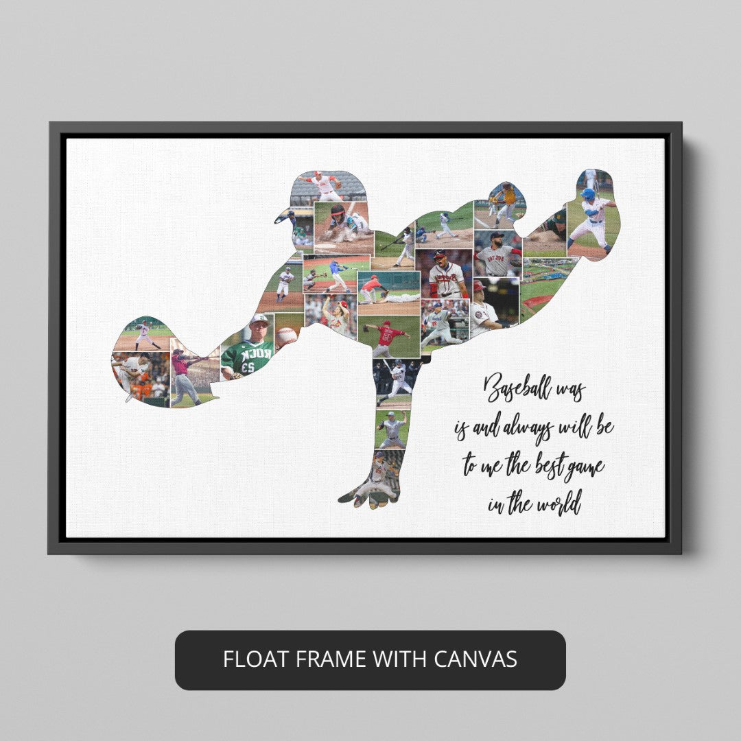 Baseball Gifts for Him: Personalized Baseball Art Prints
