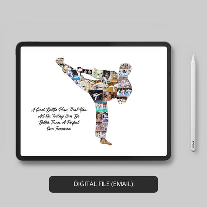 Karate Teacher Gifts - Personalized Karate Photo Collage for Appreciation