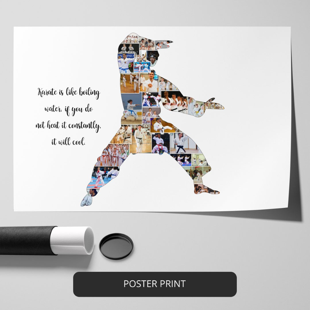 Karate Gifts: Unique Photo Collage with Personalization