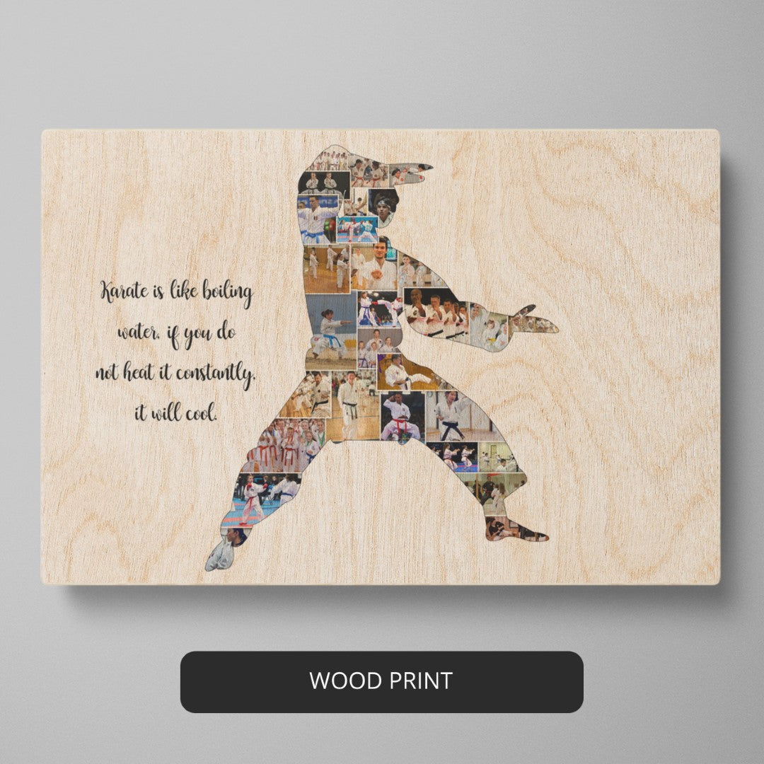Karate Themed Gifts: Custom Photo Collage for Karate Enthusiasts