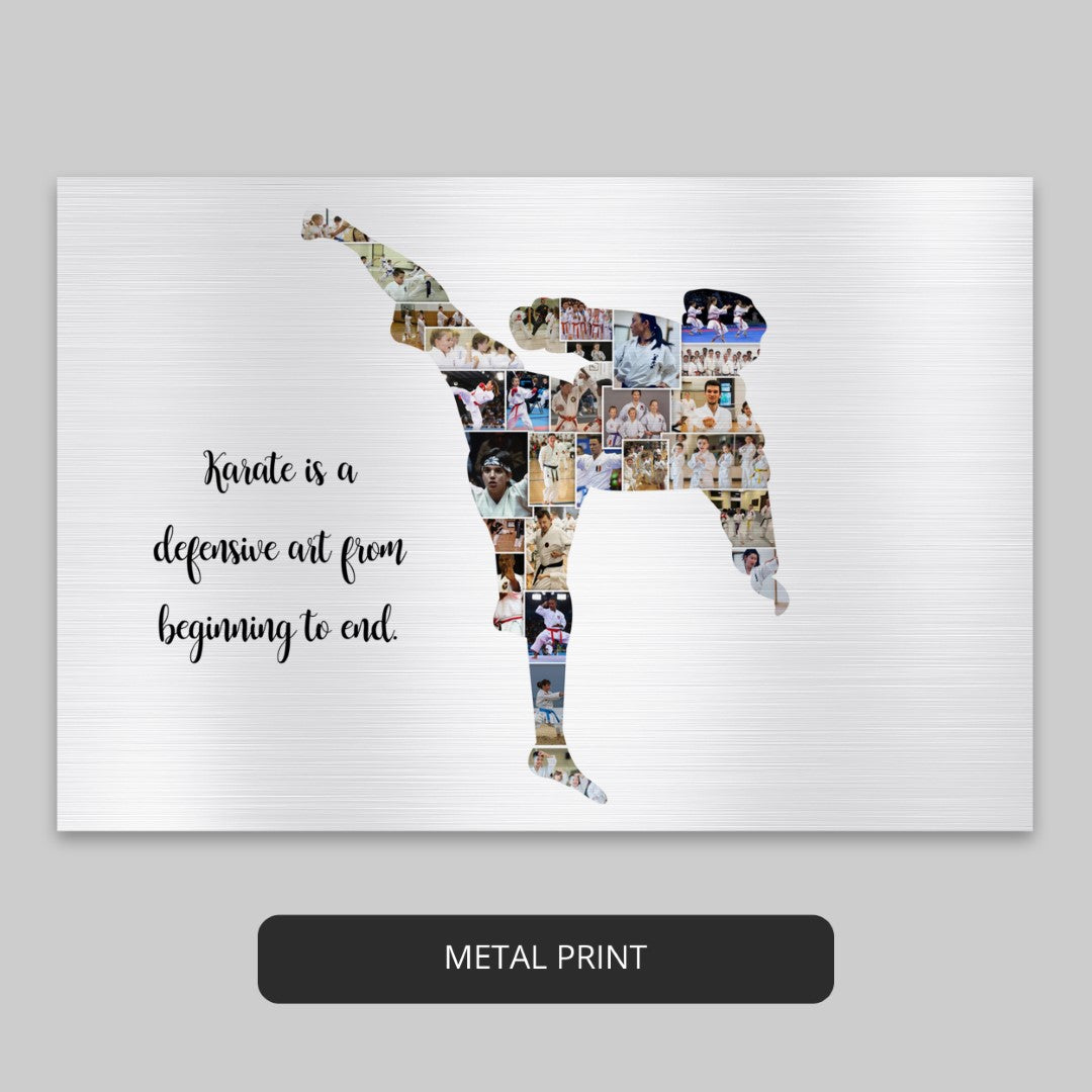 Karate Related Gifts: Personalized Photo Collage Celebrating Karate Passion