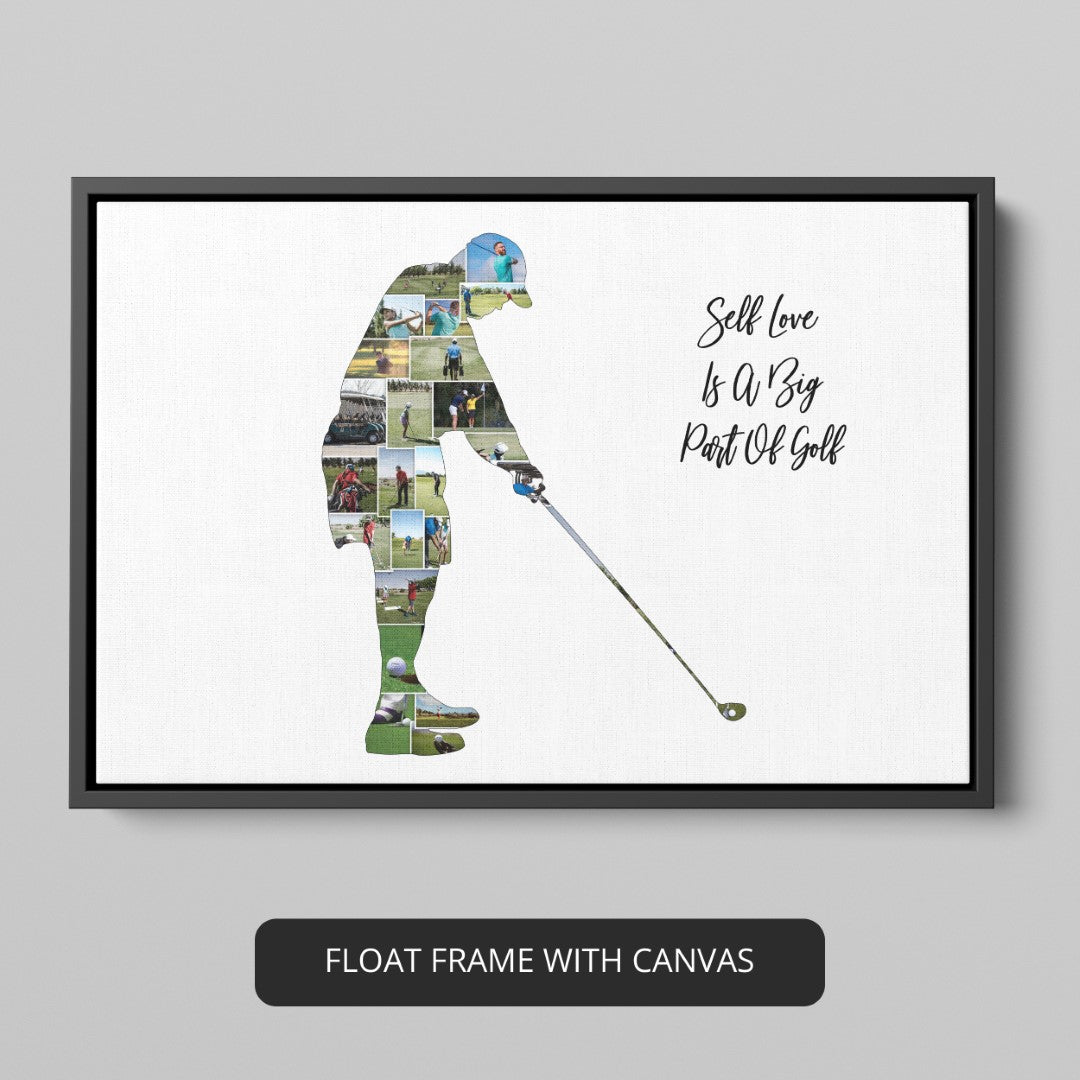 Personalized Golf Gifts for Him: Custom Photo Collage for Golf Enthusiasts