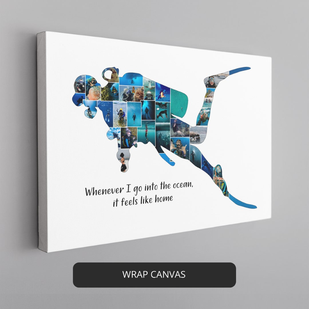 Unique Ski Gifts: Customizable Photo Collage for Ski Lovers